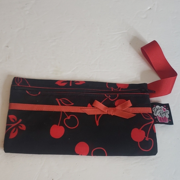 dolly bags Handbags - Dolly Bags Pin-Up Rockabilly Cherry Wristlet Goth